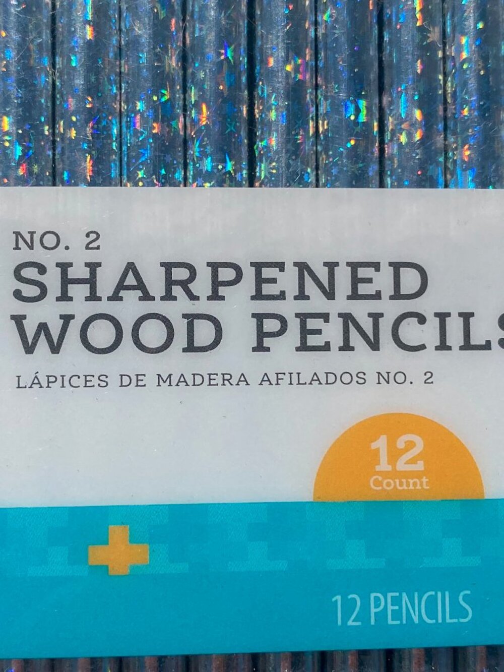 2 pack-12 count each-PenGear- Silver Sparkle Rainbow Pencils-Sharpened-NEW! - Picture 3 of 8